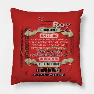 Roys Shirt Pillow