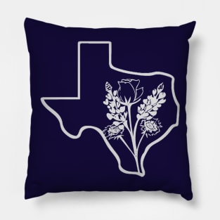 Texas Wildflowers Pillow