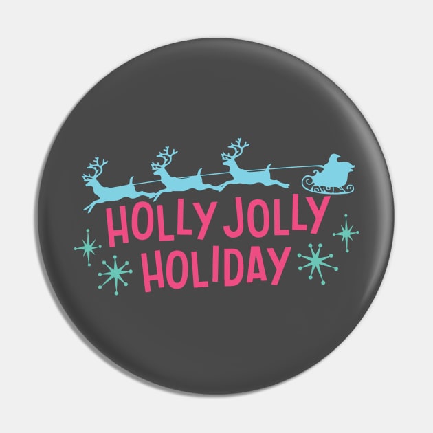 Holly Jolly holiday Pin by wearmarked