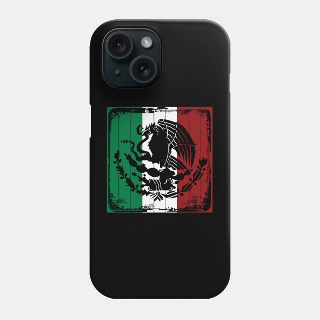 Escudo Mexicano retro Phone Case by vjvgraphiks