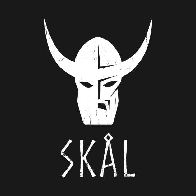 Norse Beer Mead Drinking T shirt  Skal Cheers by marjaalvaro