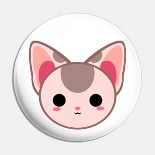 Cute Spotted Sphynx Cat Pin