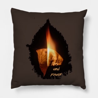 fire , fury & power Pillow