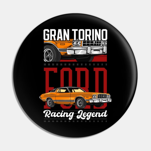 Classic Gran Torino Car Pin by milatees