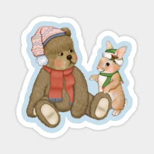 Winter Snow Friends Magnet