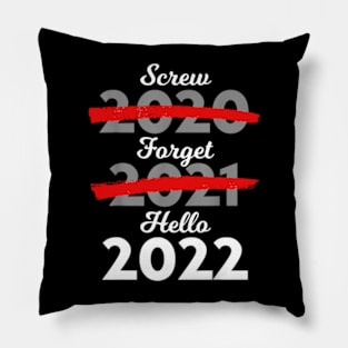 Goodbye 2021 Hello 2022 Merry Christmas Happy New Year 2022 Pillow