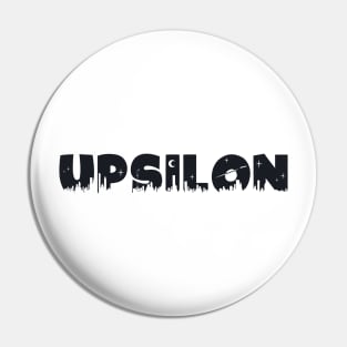 Upsilon Cityscape Letters Pin