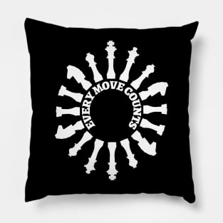 Chess - every move counts Pillow