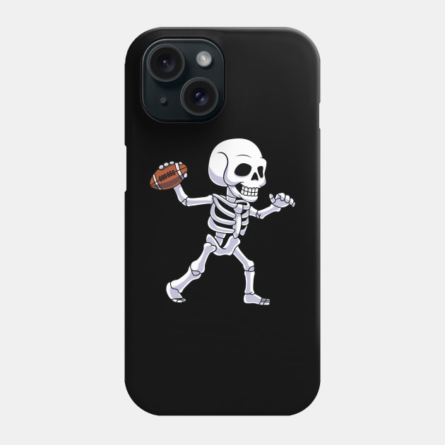 Skeleton American Football Player Halloween Costume Phone Case by HCMGift