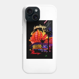 Flamingo Las Vegas Hotel Neon Signs America Phone Case