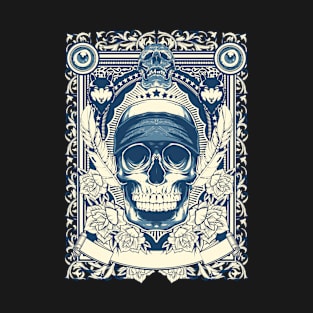 Skull Gothic death skeleton scary gift T-Shirt