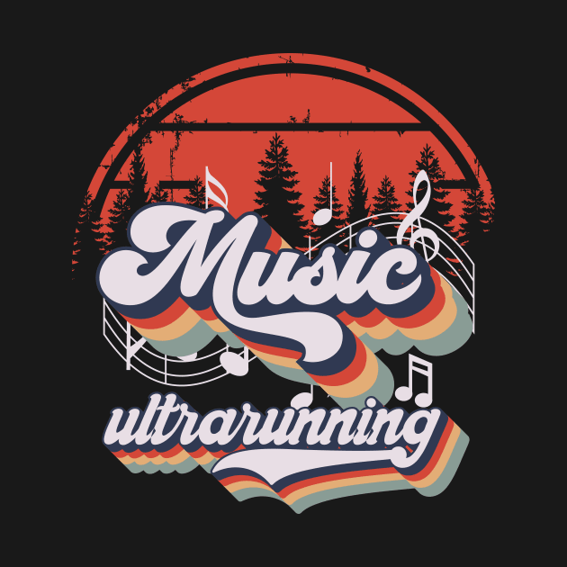 Ultrarunning music forest, running retro cassette by HomeCoquette