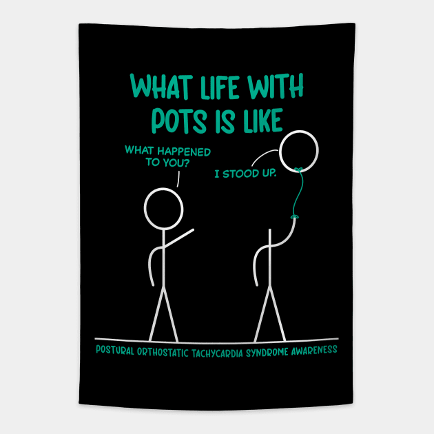 What Life With POTS Is Like - Standing Up Tapestry by Jesabee Designs