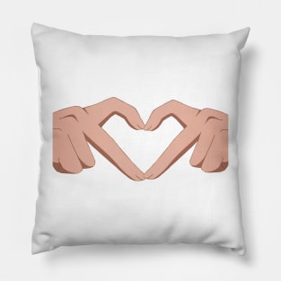 love hand sign Pillow