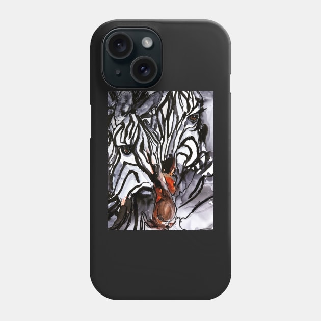 Emerging Zebras Phone Case by atep