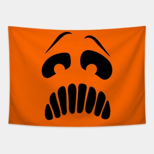 Ghostly Jack-o-Lantern Face Tapestry