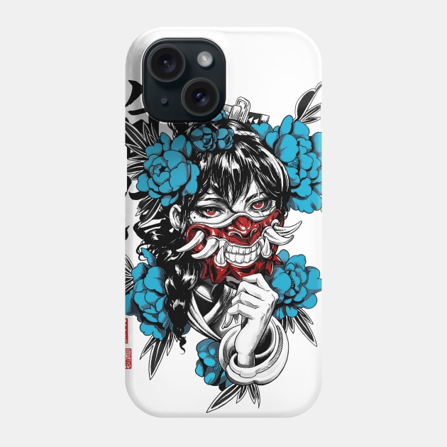 Samurai Vaporwave Aesthetic Geisha Phone Case by OWLvision33