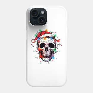 Christmas Celebration with a Skull Twist Phone Case