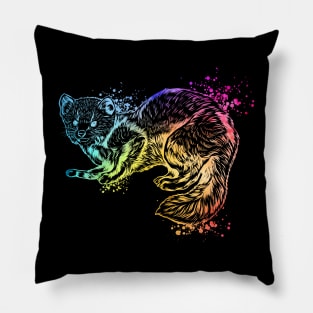 Colorful ferret Pillow