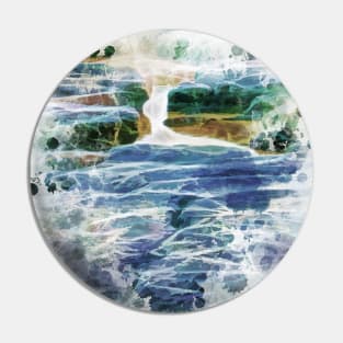 Abstract waterfall and river Pin