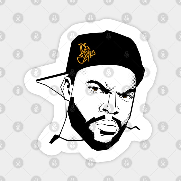 Ice Cube Simple Design Magnet by pentaShop