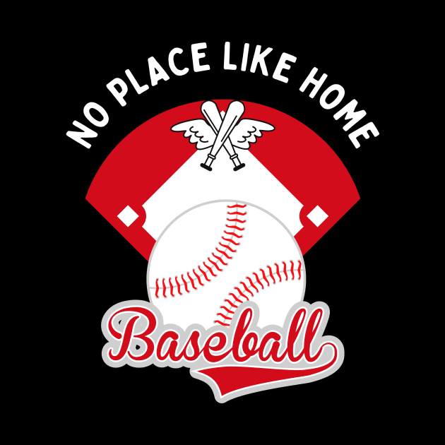 Baseball No Place Like Home motivational design by Digital Mag Store