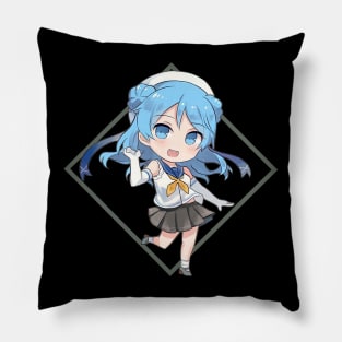 Chibi Character Of Kantai Collection Pillow