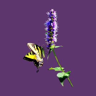 Buttreflies - Tiger Swallowtail on Purple Salvia T-Shirt