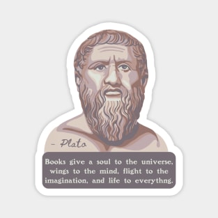 Plato Portrait and Quote Magnet