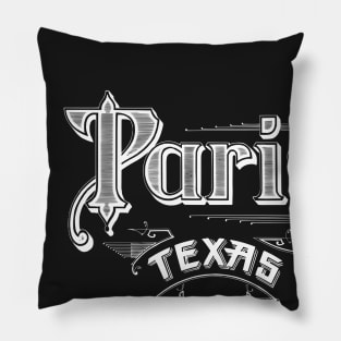 Vintage Paris, TX Pillow