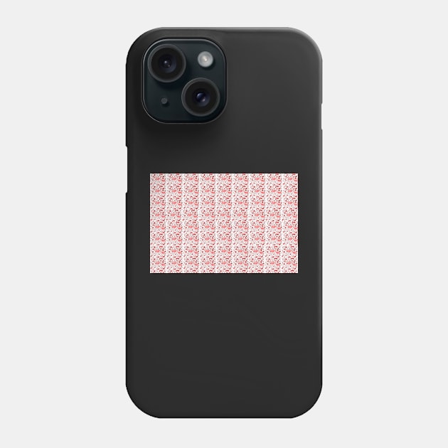 pink and red chick pattern Phone Case by Zamen