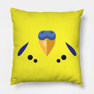 Yellow Parakeet Beak (Male) Pillow