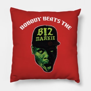 Nobody Beats The Biz /\/\/ Original Hip Hop Design Pillow