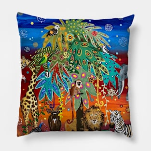 Party time in the savannah Pillow