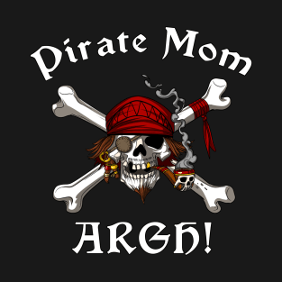 Pirate Mom Skull T-Shirt