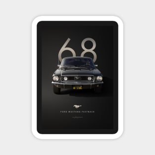 Ford Mustang Artwork '68' Magnet