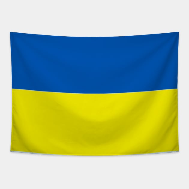 Yellow and Blue Ukrainian Flag Tapestry by Scarebaby