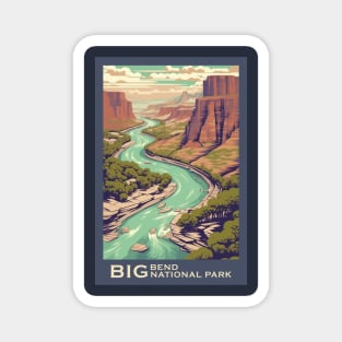 Big Bend National Park Travel Poster Magnet