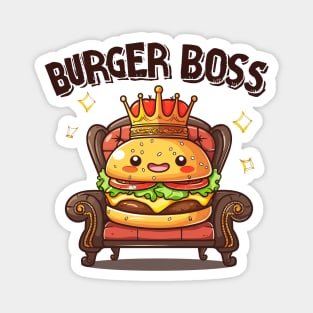 Burger Boss Royalty Magnet