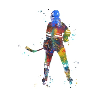 Hockey Player Girl T-Shirt