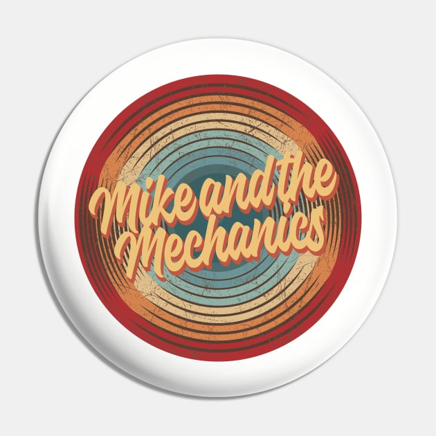 Mike and the Mechanics Vintage Circle Pin by musiconspiracy