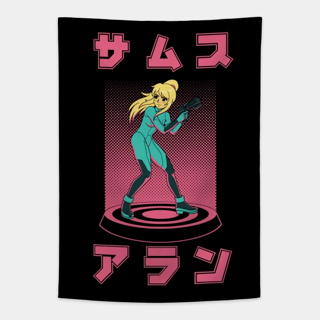 Bounty Hunter Tapestry by Pixeleyebat