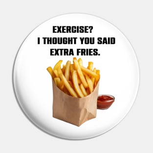 Funny Fries Lovers Gift Pin