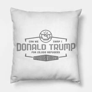 Swap 25,000 Refugees for 1 Donald Trump Pillow