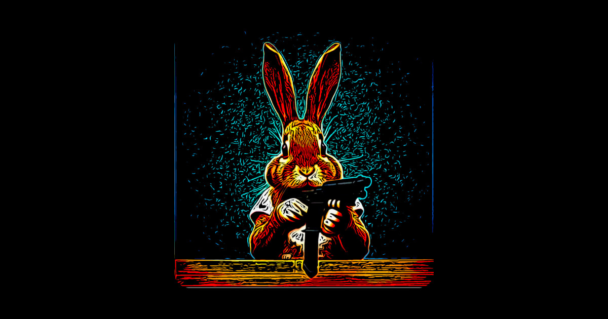 Ain't No Fun When The Rabbit Got The Gun Rabbit TShirt TeePublic
