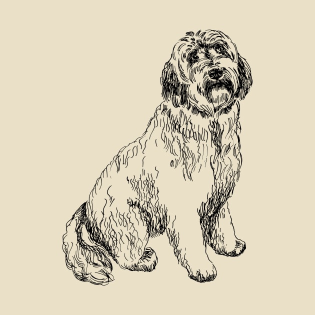 labradoodle portrait by VicaVeresk