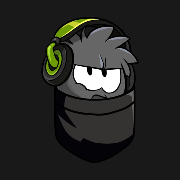 Black Puffle by GrumpyDonut