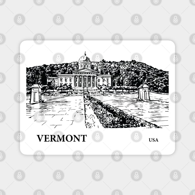 Vermont State USA Magnet by Lakeric