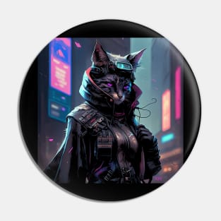 Cyberpunk Cat 2 Pin