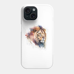 Lion Watercolour Phone Case